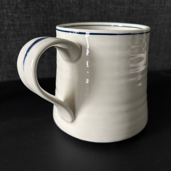 ANTHROPOLOGIE | Molly Hatch Unicorn Icon Mug Stoneware Blue White EUC - Picture 3 of 5